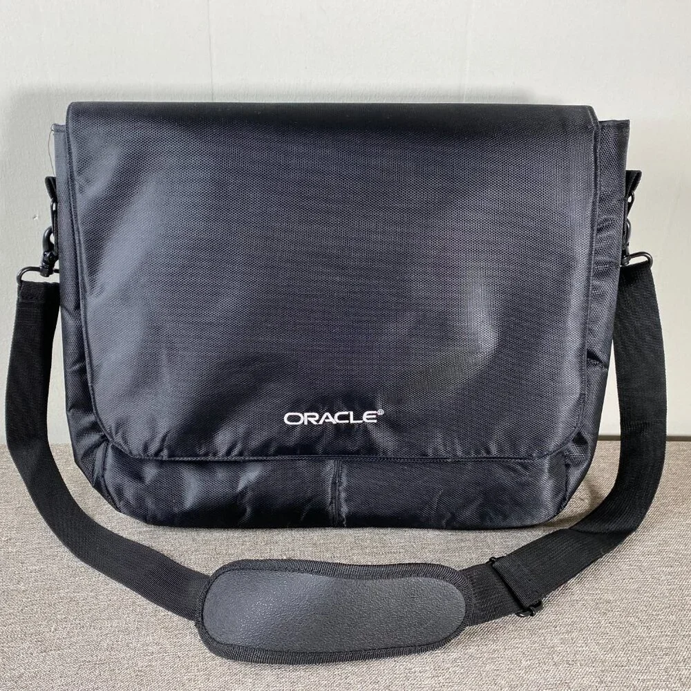 Oracle Laptop Messenger Bag Black Logo 16